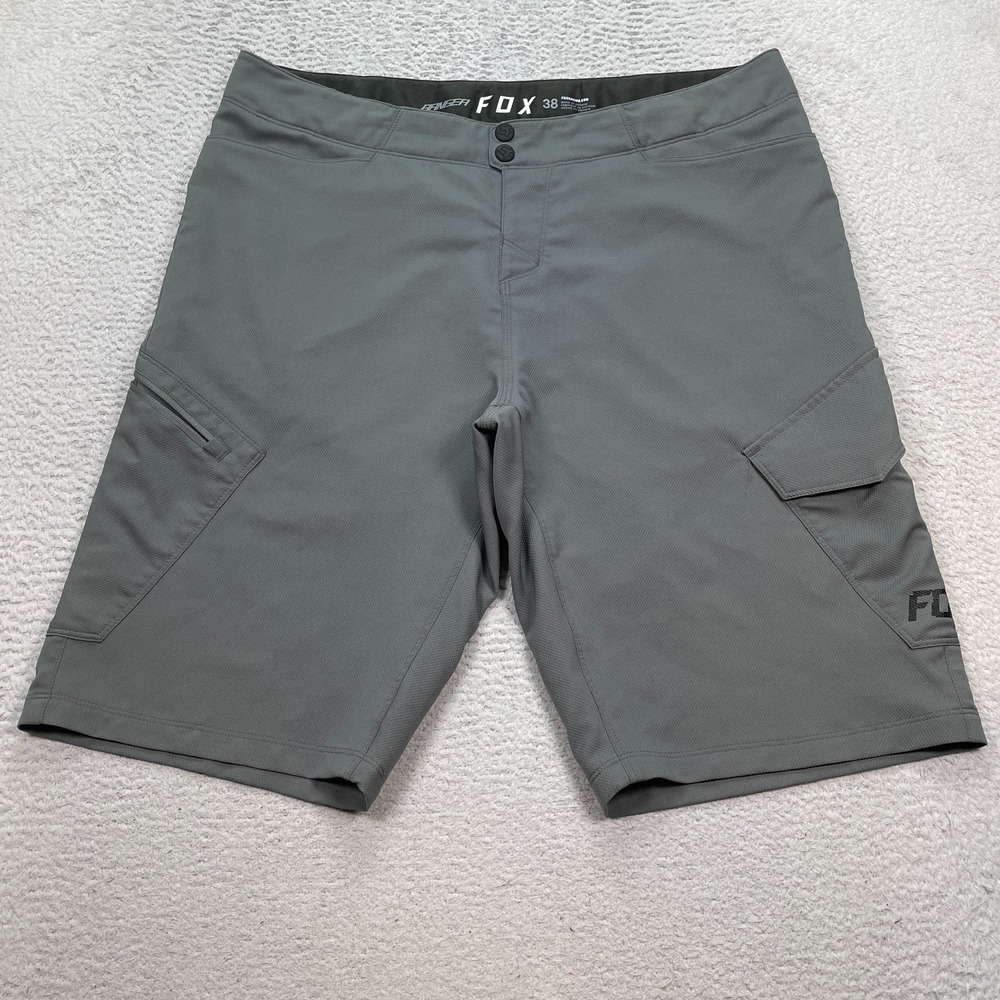 Fox Racing Ranger Cargo Shorts Men's Size 38 Gray Active Cycling 12"